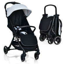 Load image into Gallery viewer, Gymax Portable Baby Stroller One-Hand Fold Pushchair W/ Aluminum Frame
