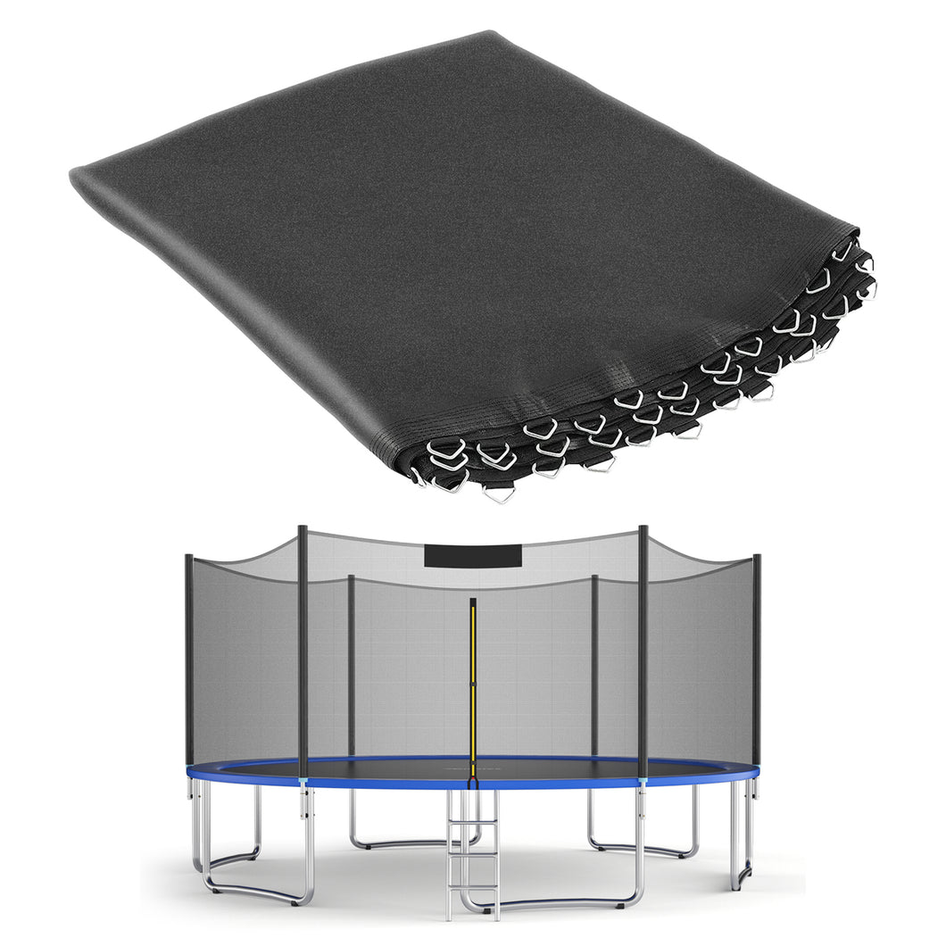 Gymax Replacement Trampoline Mat Jumping Mat Fits 8/10/12/14/15/16ft Frame w/ V-Hooks