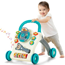 Load image into Gallery viewer, Gymax Baby Walker Sit-to-Stand Learning Walker w/ Projection Music Wand
