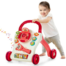 Load image into Gallery viewer, Gymax Baby Walker Sit-to-Stand Learning Walker w/ Projection Music Wand
