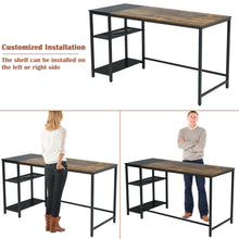 Load image into Gallery viewer, Gymax 55&#39;&#39; Reversible Computer Desk Home Office Writing Desk w/Adjustable Storage Shelf
