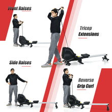 Load image into Gallery viewer, Gymax Folding Magnetic Rowing Machine W/Monitor Aluminum Rail 8 Adjustable Resistance
