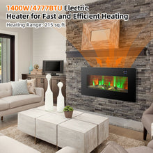 Load image into Gallery viewer, Gymax 36&#39;&#39; Electric Fireplace Wall Mounted &amp; Freestanding Heater Remote Control 1500W
