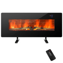Load image into Gallery viewer, Gymax 42&#39;&#39; Electric Fireplace Wall Mounted &amp; Freestanding Heater Remote Control 1500W
