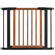 Load image into Gallery viewer, Gymax Wood &amp; Metal Safety Baby Gate Fits 29.5&#39;&#39;-38&#39;&#39; W Extendable Pet Gate Stairs
