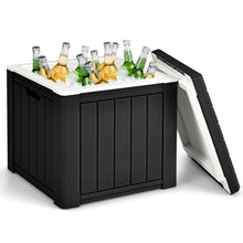 Load image into Gallery viewer, Gymax Patio 10 Gallon Ice Cube Cooler Box Table Stool Storage W/Handle
