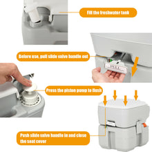 Load image into Gallery viewer, Gymax Outdoor Wash Sink and Potable Toilet Set 4.5 Gallon Sink &amp; 5.3 Gallon Toilet
