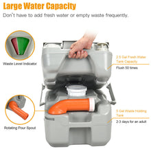 Load image into Gallery viewer, Gymax Outdoor Wash Sink and Potable Toilet Set 4.5 Gallon Sink &amp; 5.3 Gallon Toilet
