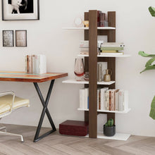Load image into Gallery viewer, Gymax 5-Tier Bookshelf Freestanding Storage Shelf Tree Bookshelf Room Divider

