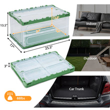 Load image into Gallery viewer, Gymax 75L Collapsible Storage Bins Folding Plastic Stackable Utility Crates 4 Pack
