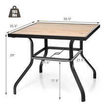 Load image into Gallery viewer, Gymax Patio Square Dining Table Metal Bistro Table Garden Poolside Backyard
