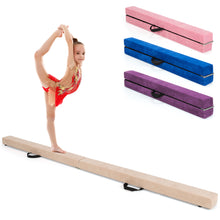 Load image into Gallery viewer, Gymax 7FT Folding Gymnastic Beam Portable Floor Balance Beam w/Handles for Gymnasts
