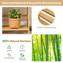 Load image into Gallery viewer, Gymax 4-Tier Bookshelf Bamboo Ladder Shelf Bathroom Shelves Storage Plant Stand Rack
