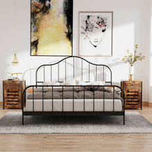 Load image into Gallery viewer, Gymax Nightstand with Drawer Cabinet Adjustable Shelf Industrial Side Table Rustic
