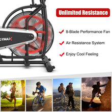Load image into Gallery viewer, Gymax Unlimited Resistance Airdyne Bike Fan Exercise Bike with Clear LCD Display
