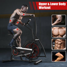 Load image into Gallery viewer, Gymax Unlimited Resistance Airdyne Bike Fan Exercise Bike with Clear LCD Display
