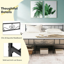 Load image into Gallery viewer, Gymax King Size Metal Platform Bed Frame with Headboard Footboard Mattress Support
