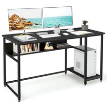 Load image into Gallery viewer, Gymax 55'' Computer Desk Home Office PC Workstation w/ Power Outlets &amp; USB Ports
