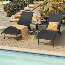 Load image into Gallery viewer, Gymax 2PCS Outdoor Patio Foldable Chaise Lounge Set w/ 5-Position Adjustable Backrest
