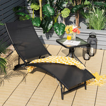 Load image into Gallery viewer, Gymax 2PCS Outdoor Patio Foldable Chaise Lounge Set w/ 5-Position Adjustable Backrest
