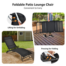 Load image into Gallery viewer, Gymax 2PCS Outdoor Patio Foldable Chaise Lounge Set w/ 5-Position Adjustable Backrest
