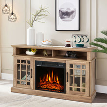 Load image into Gallery viewer, Gymax 48&#39;&#39; Fireplace TV Stand W/ 1400W Electric Fireplace for TVs up to 50 Inches
