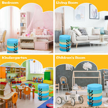 Load image into Gallery viewer, Gymax 6-Piece 15&#39;&#39; Round Toddler Floor Cushions Flexible Classroom Seating w/ Handles
