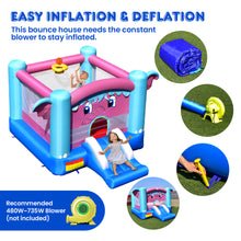 Load image into Gallery viewer, Gymax Inflatable Bounce House 3-in-1 Elephant Theme Inflatable Castle without Blower
