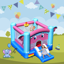 Load image into Gallery viewer, Gymax Inflatable Bounce House 3-in-1 Elephant Theme Inflatable Castle w/ 480W Blower
