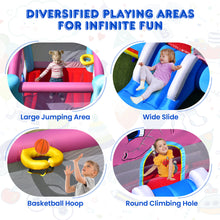 Load image into Gallery viewer, Gymax Inflatable Bounce House 3-in-1 Elephant Theme Inflatable Castle w/ 480W Blower
