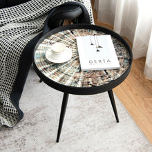 Load image into Gallery viewer, Gymax Round Coffee Table Modern End Table Versatile Side Table w/ Wooden Tray Top
