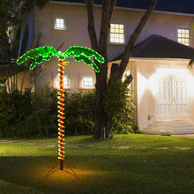 Load image into Gallery viewer, Gymax 5ft Pre-lit LED Rope Light Palm Tree Hawaii-Style Holiday Decor w/ 198 LED Lights
