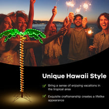 Load image into Gallery viewer, Gymax 5ft Pre-lit LED Rope Light Palm Tree Hawaii-Style Holiday Decor w/ 198 LED Lights
