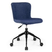 Load image into Gallery viewer, Gymax Mid Back Armless Office Chair Adjustable Swivel Linen Task Chair
