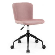 Load image into Gallery viewer, Gymax Mid Back Armless Office Chair Adjustable Swivel Linen Task Chair

