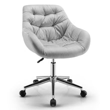 Load image into Gallery viewer, Gymax Velvet Leisure Arm Chair Adjustable Accent Office Swivel Task Chair
