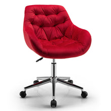Load image into Gallery viewer, Gymax Velvet Leisure Arm Chair Adjustable Accent Office Swivel Task Chair
