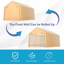 Load image into Gallery viewer, Gymax 9x17 ft Heavy Duty Carport Canopy PE Car Tent Steel Outdoor Garage Shelter
