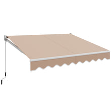 Load image into Gallery viewer, Gymax 8&#39; x 6.6&#39; Patio Retractable Awning Sunshade Shelter w/Manual Crank Handle
