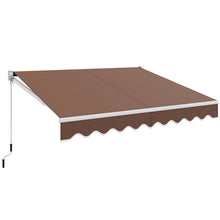 Load image into Gallery viewer, Gymax 8&#39; x 6.6&#39; Patio Retractable Awning Sunshade Shelter w/Manual Crank Handle
