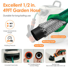 Load image into Gallery viewer, Gymax Retractable Hose Reel Wall Mounted 1/2'' 49ft Any Length Lockw/Hose Nozzle
