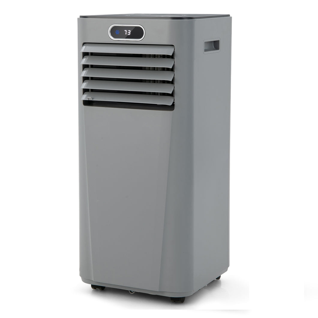 Gymax 3-in-1 Portable Air Conditioner 8000 BTU AC Unit Air Cooler w/ 24H Timer Grey