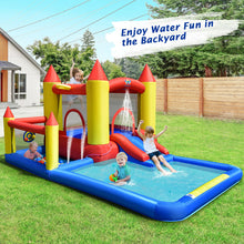 Load image into Gallery viewer, Gymax Inflatable Water Slide Castle Kids Bounce House Indoor &amp; Outdoor without Blower
