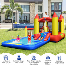 Load image into Gallery viewer, Gymax Inflatable Water Slide Castle Kids Bounce House Indoor &amp; Outdoor without Blower
