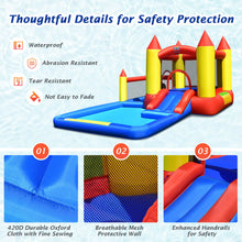 Load image into Gallery viewer, Gymax Inflatable Water Slide Castle Kids Bounce House Indoor &amp; Outdoor without Blower
