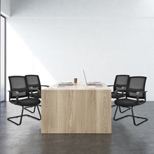 Load image into Gallery viewer, Gymax Set of 4 Conference Chairs Mesh Reception Office Guest Chairs w/ Lumbar Support
