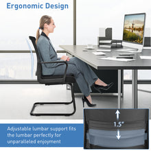 Load image into Gallery viewer, Gymax Set of 2 Conference Chairs Mesh Reception Office Guest Chairs w/ Lumbar Support

