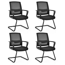 Load image into Gallery viewer, Gymax Set of 4 Conference Chairs Mesh Reception Office Guest Chairs w/ Lumbar Support

