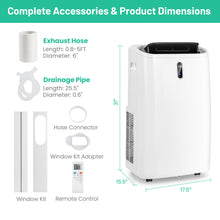 Load image into Gallery viewer, Gymax 12000 BTU Portable Air Conditioner Controlled by WiFi Smart App &amp; Remote
