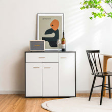 Load image into Gallery viewer, Gymax 3-Door Buffet Sideboard Kitchen Storage Cabinet Console Cupboard w/Drawer
